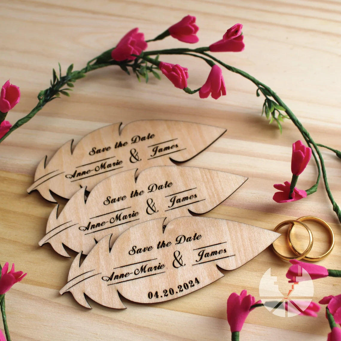 Save the date feather personalized wedding favors Save the Date Magnets feathers wooden Wedding Magnets engagement text special Day couple