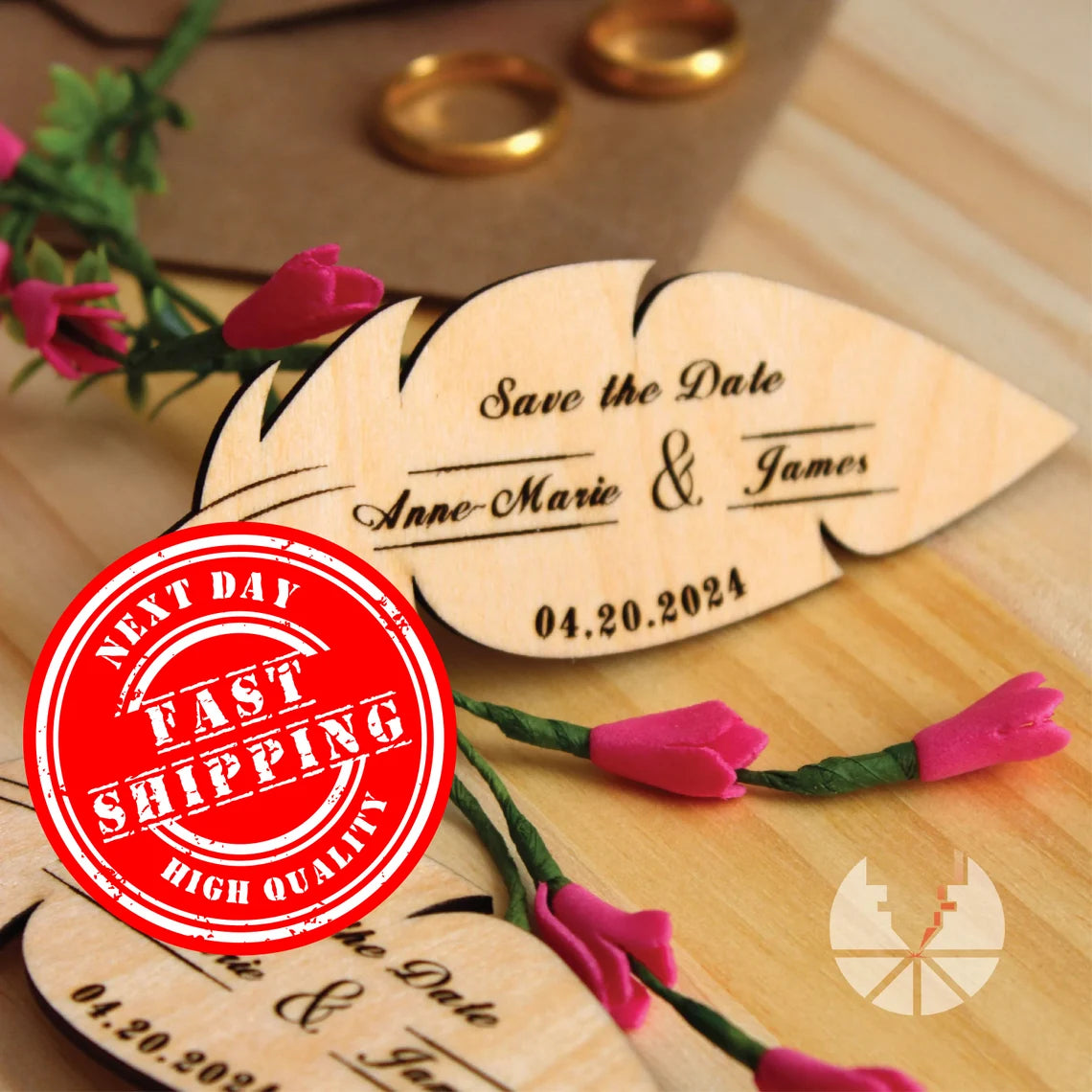 Save the date feather personalized wedding favors Save the Date Magnets feathers wooden Wedding Magnets engagement text special Day couple