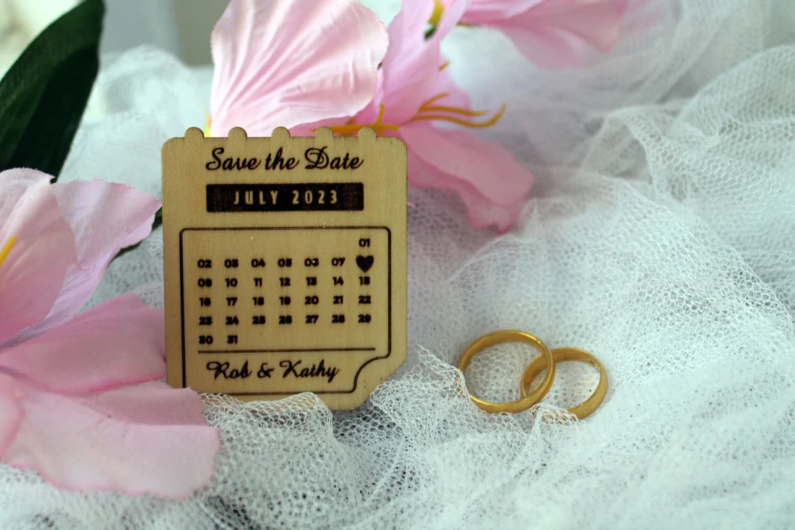 Save the date feather personalized wedding favors Save the Date Magnets feathers wooden Wedding Magnets engagement text special Day couple