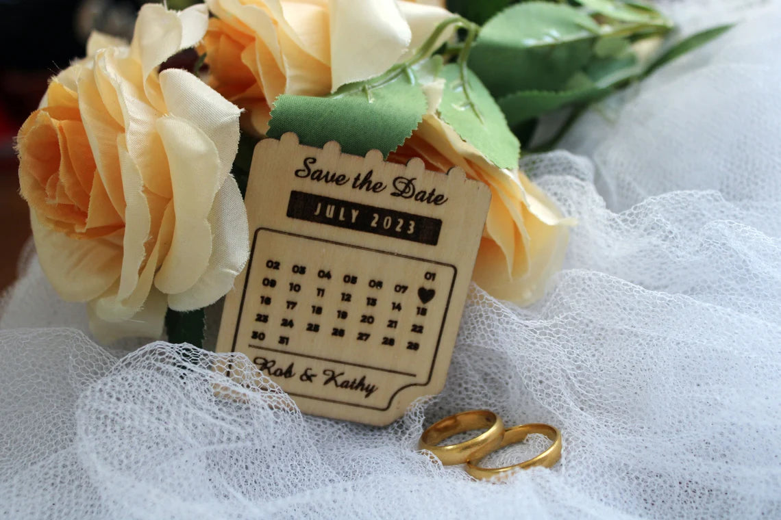 Save the date feather personalized wedding favors Save the Date Magnets feathers wooden Wedding Magnets engagement text special Day couple