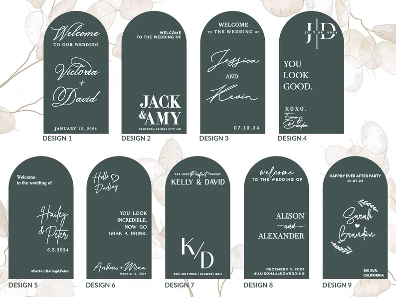 Custom Wedding Mirror Decal, Shower, Parties, Events, Personalized Welcome Sign, Personalized Vinyl Sticker for Mirror, Reception Decor