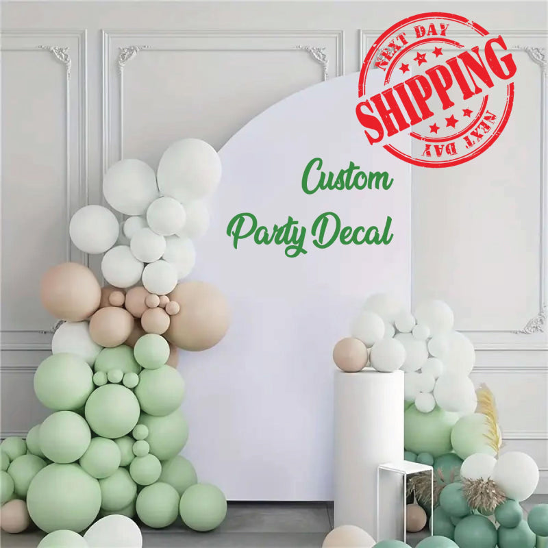 Custom Backdrop Decal - Wedding - Birthday Party - Bridal Shower - Baby Shower *Decal Only*