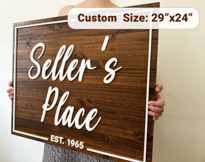 Wooden Name Custom Sign Precision CNC Cut Personalized Home