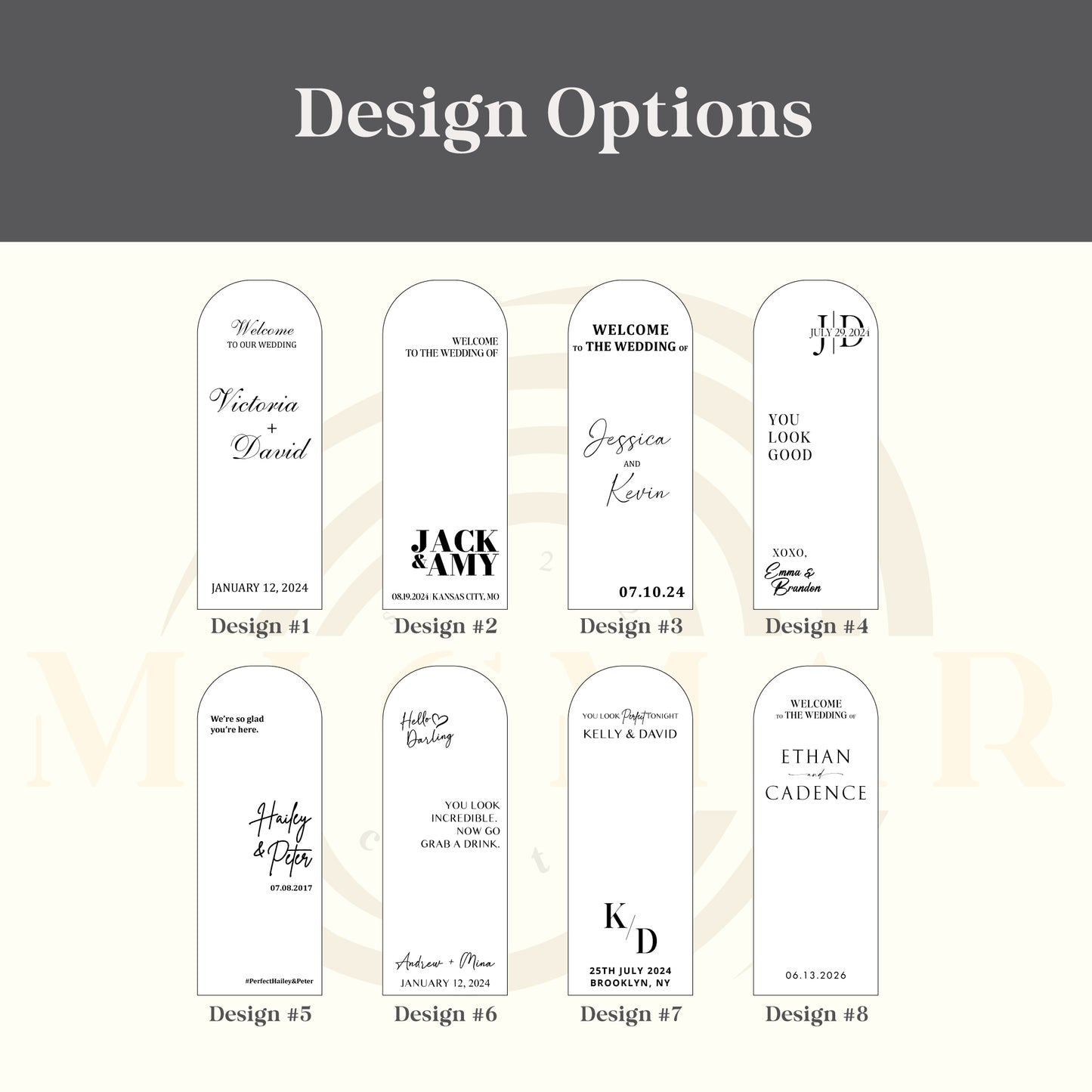 Custom Wedding Mirror Decal, Shower, Parties, Events, Personalized Welcome Sign, Personalized Vinyl Sticker for Mirror, Reception Decor