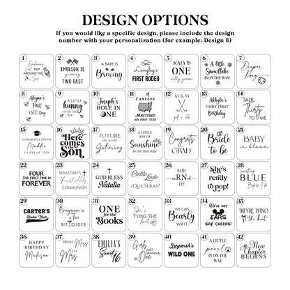 Custom Backdrop Decal for Weddings, Baby Showers & Birthdays