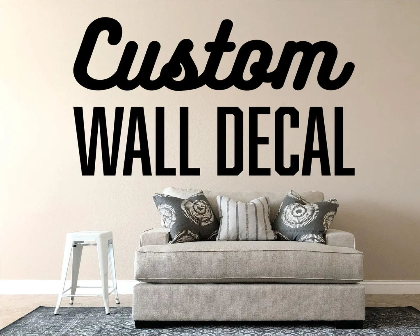 Wall Decal Personalized Gift & Decor, Wall Quotes Decal for Kids Room, Office, Living Room, Design Your Removeable Wall Art Vinyl Lettering