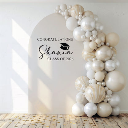 Custom Backdrop Decal for Weddings, Baby Showers & Birthdays